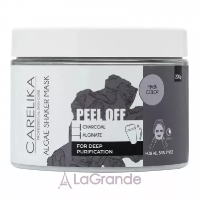 Carelika Peel Off Algae Shaker Mask Charcoal ����������� �����-������ ��� ���� � �����