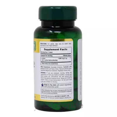 Nature's Bounty L-Lysine 1000 mg   