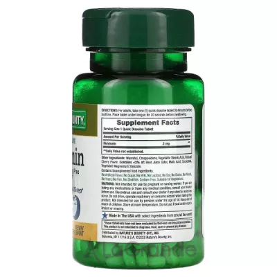 Nature's Bounty Melatonin 3 mg ĳ  