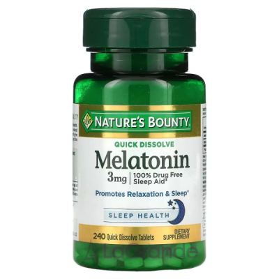 Nature's Bounty Melatonin 3 mg ĳ  