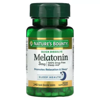 Nature's Bounty Melatonin 3 mg ĳ  