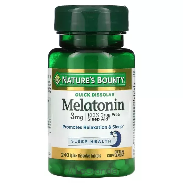 Nature's Bounty Melatonin 3 mg ����������� ������� 