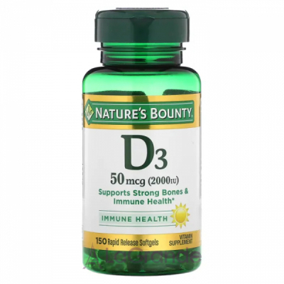 Nature's Bounty Vitamin D 50 mcg (2000 IU)   