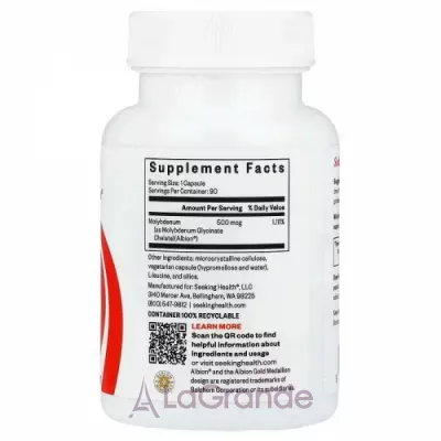 Seeking Health Molybdenum 500 mcg ĳ  