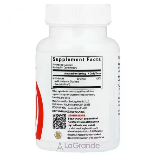 Seeking Health Molybdenum 500 mcg ����������� ������� 