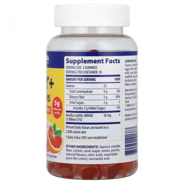 Enzymedica Fiber+ Gummies Pre & Probiotic ����������� ������� 