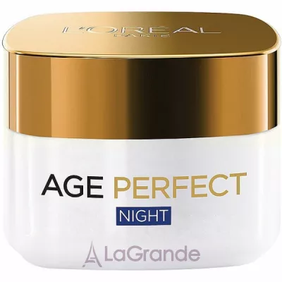 L'Oreal Paris Age Perfect Anti-Sagging + Anti-Age Spots Re-Hydration Night Cream ³        