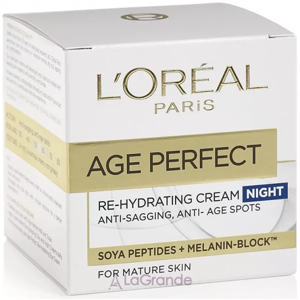 L'Oreal Paris Age Perfect Anti-Sagging + Anti-Age Spots Re-Hydration Night Cream ����������������� ������ ���� ������ ������� ���� � ���������� �����