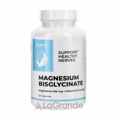 Progress Nutrition Magnesium Bisglycinate + Vitamin B6 ĳ  