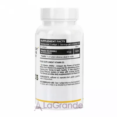 Progress Nutrition Vitamin D3 2000 IU   