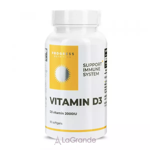 Progress Nutrition Vitamin D3 2000 IU ����������� ������� 