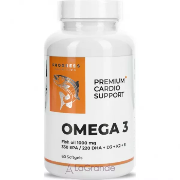 Progress Nutrition Omega 3 Premium Cardio Support ����������� ������� 