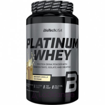 BioTech USA Platinum Whey Bourbon Vanilla Ice Cream  