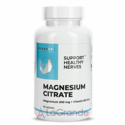 Progress Nutrition Magnesium Citrate + Vitamin B6 ĳ  