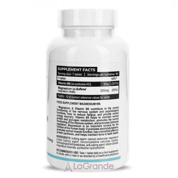 Progress Nutrition Magnesium Citrate + Vitamin B6 ����������� ������� 