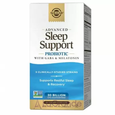 Solgar Advanced Sleep Support Probiotic with GABA & Melatonin   ,        