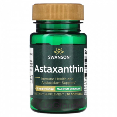 Swanson Astaxanthin Maximum Strength 12 mg ĳ  