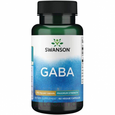 Swanson GABA Maximum Strength 750 mg   