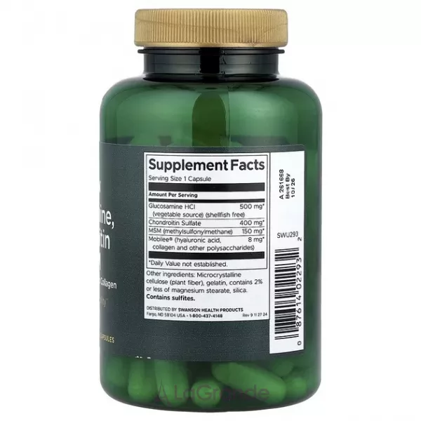 Swanson Glucosamine, Chondroitin with MSM ����������� ������� 