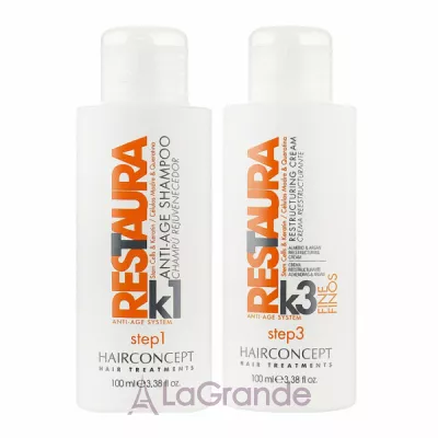 HairConcept Restaura K Kit Maintenance Frizzy Hair  
