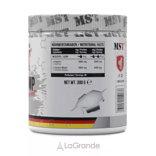 MST Amino PUMP Pre-Workout Unflavored �������� ���������� �������/������ ��� �����