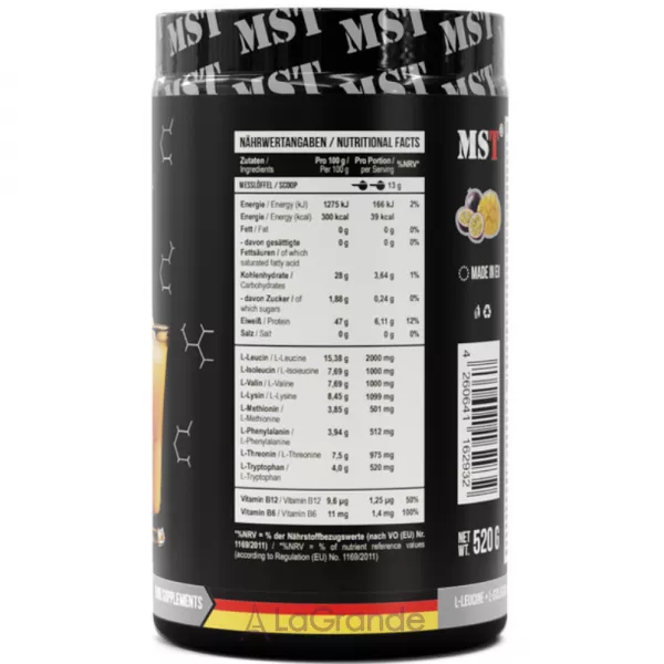 MST EAA BCAA Zero Mango-Maracuia �������� ���������� ��� ����� 