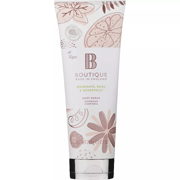 Grace Cole Boutique Mandarin, Basil & Grapefruit Body Scrub ����� ��� ���� 