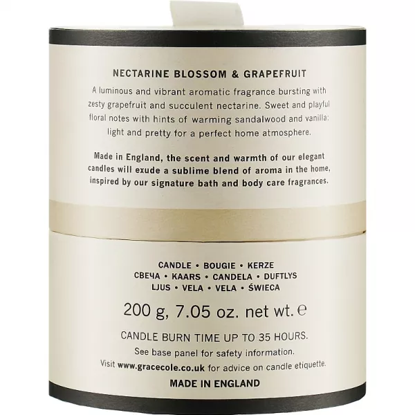 Grace Cole Nectarine Blossom & Grapefruit Fragrant Candle ������������� ����� 
