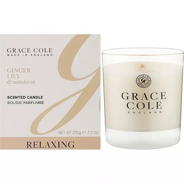 Grace Cole Ginger Lily & Mandarin Scented Candle ������������� ����� 