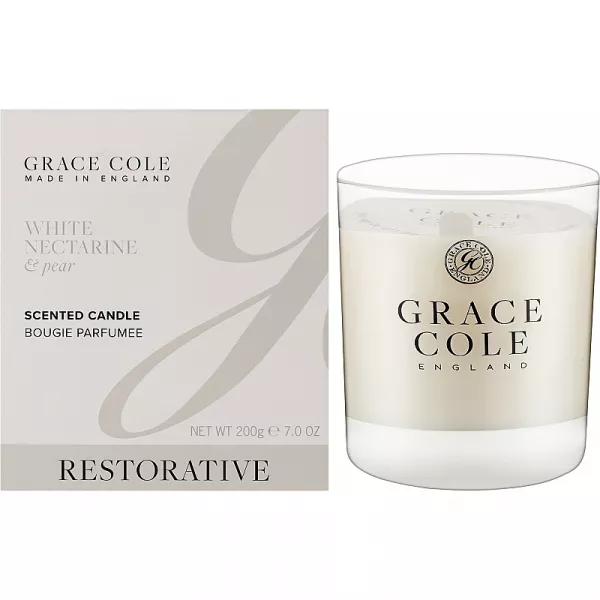 Grace Cole White Nectarine & Pear Scented Candle ���������� ����� 