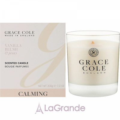 Grace Cole Vanilla Blush & Peony Scented Candle   