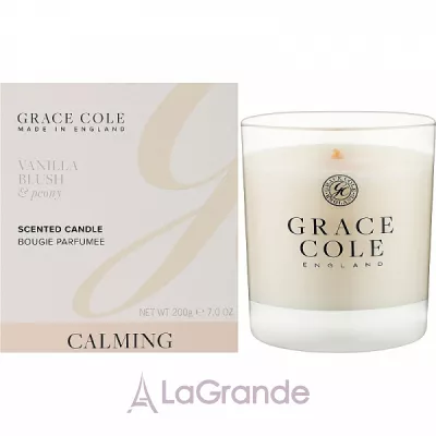 Grace Cole Vanilla Blush & Peony Scented Candle   