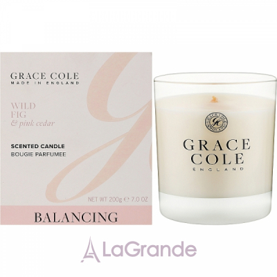 Grace Cole Wild Fig & Pink Cedar Scented Candle   