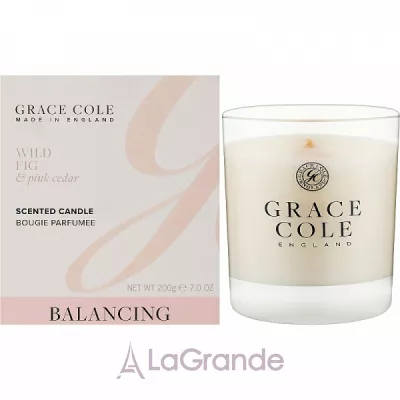 Grace Cole Wild Fig & Pink Cedar Scented Candle   