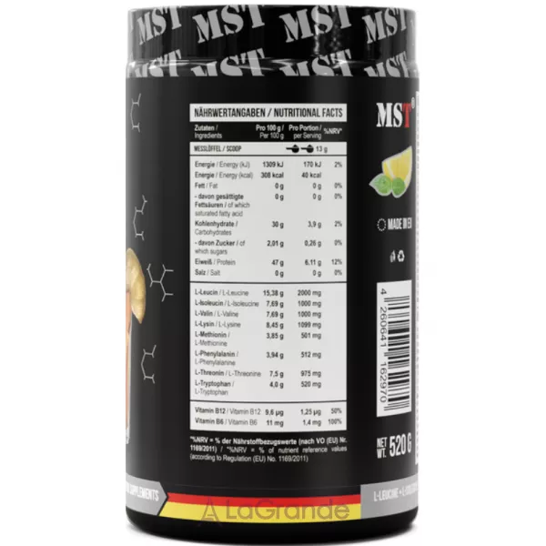 MST EAA BCAA Zero Lemon Tea �������� ����������� ��� ������ 