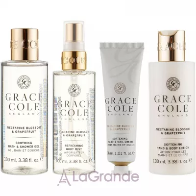 Grace Cole Nectarine Blossom & Grapefruit Travel Set  
