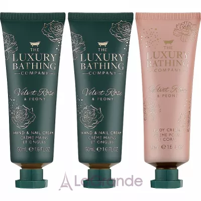 Grace Cole The Luxury Bathing Velvet Rose & Peony      (h/cr/250ml + b/cr/50ml)