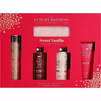 Grace Cole The Luxury Bathing Sweet Vanilla & Almond Glaze Set ����� ��� ��� � ���� "������� ������ � ���������� �������" (sh/gel/100ml + b/cr/100ml + h/cr/50ml + bath/65g)