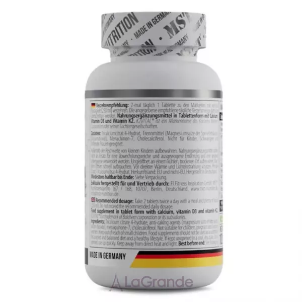 MST Calcium Citrate Vitamin D3 + K2MK7 ������� ������� 