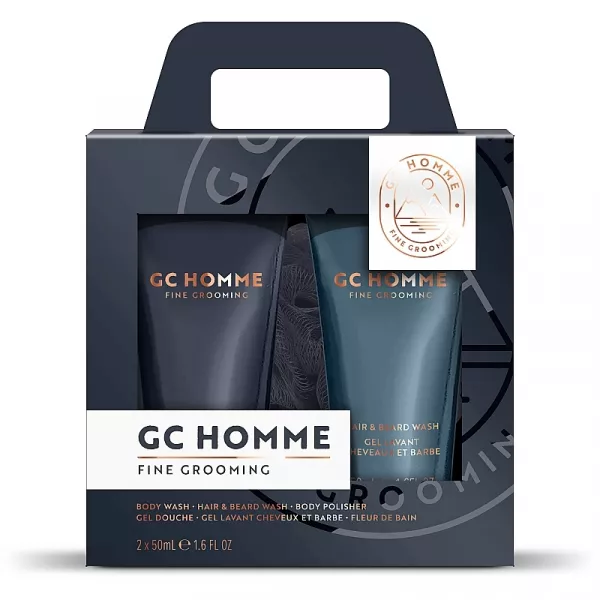 Grace Cole GC Homme Fine Grooming Relax & Refresh ���� ��� ��� �� ������� �������� (sh/gel/50ml + hair/beard/wash/50ml + b/polisher/1pcs)