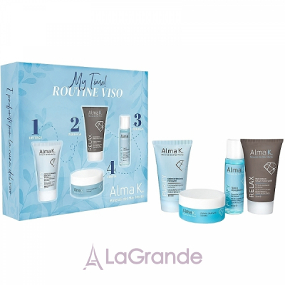 Alma K. My Time! Face Care Routine Kit      (cr/30 ml + ton/30 ml + cr/15 ml + mask/30 ml)