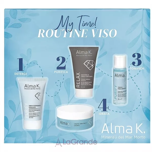 Alma K. My Time! Face Care Routine Kit ���� ��� ������� �� �������� (cr/30 ml + ton/30 ml + cr/15 ml + mask/30 ml)
