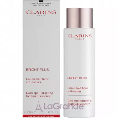 Clarins Bright Plus Dark Spot-Targeting Treatment Essence    