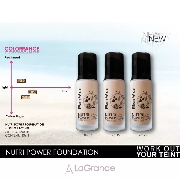 BeYu Nutri Power Foundation Long Lasting ��������� ����