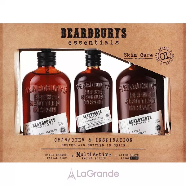 Beardburys Essentials Lot ����� ��� ����� �� ����� � ������� (f/mist/120ml + f/elix/50ml + af/sh/lot/120ml)