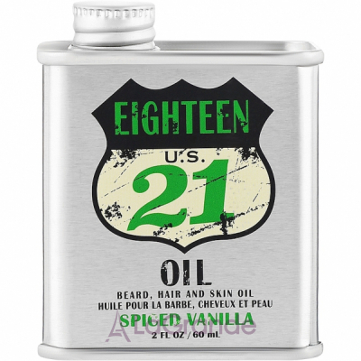 18.21 Man Made Beard, Hair And Skin Oil Spiced Vanilla   ,   