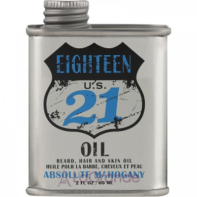 18.21 Man Made Beard, Hair And Skin Oil Absolute Mahogany   ,   