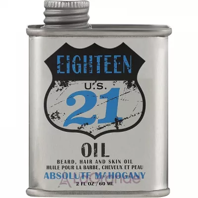 18.21 Man Made Beard, Hair And Skin Oil Absolute Mahogany   ,   