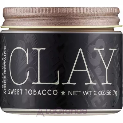 18.21 Man Made Hair Clay Sweet Tobacco   