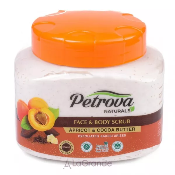 Petrova Naturals Face & Body Scrub Apricot & Cocoa Butter ����� ��� ���� � ���� 